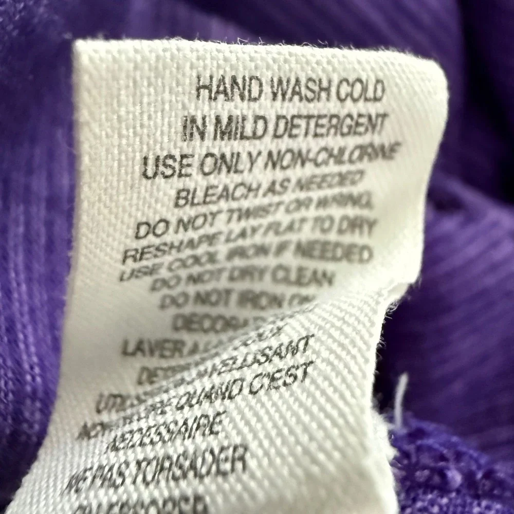 Free People Purple Embellished Sequin Tank Top Boho Handkerchief Hem Ribbed